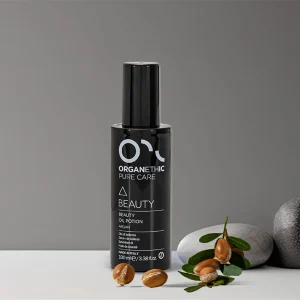 Organethic Pure Care Beauty Oil Potion with argan seeds.