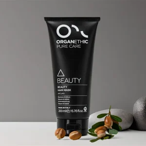 Organethic Pure Care Beauty Hair Mask with argan seeds.