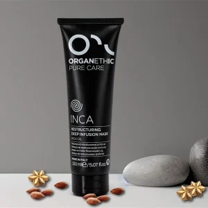 restructuring deep infusion mask with scattered almonds and inca seed kernels