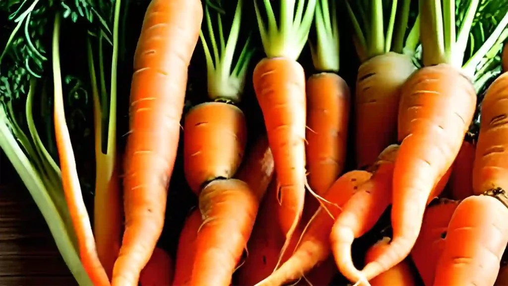 fresh bunch of carrot