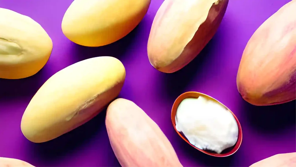 Shea butter fruit and pulp.