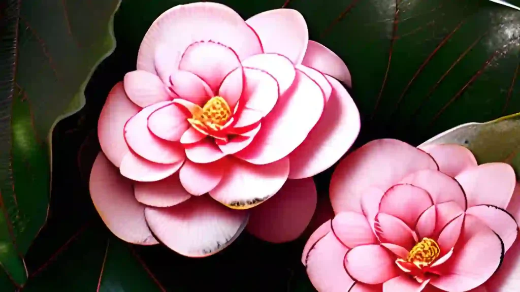 Tsubaki (Japanese Camellia) flowers