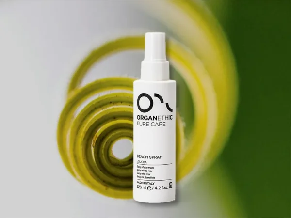 Bottle of Beach Spray for hair styling.