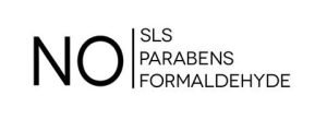 Logo of no SLS, Parabens and Formaldehyde