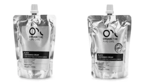 Black lightening cream Ammonia and ammonia free.